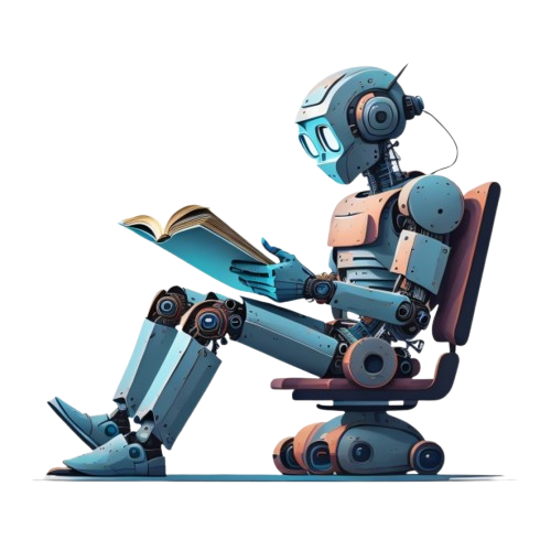 Modern robotic equipment illustration